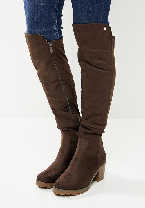 Butterfly Feet - Noel 1 over the knee boot - chocolate
