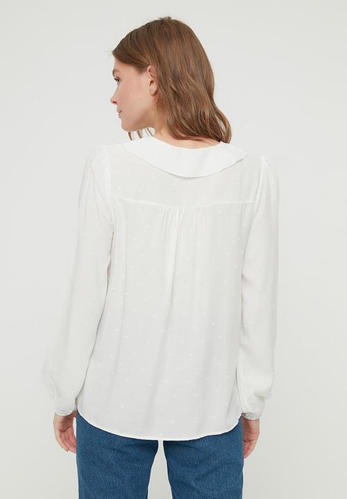 Trendyol - Collar detailed shirt - ecru