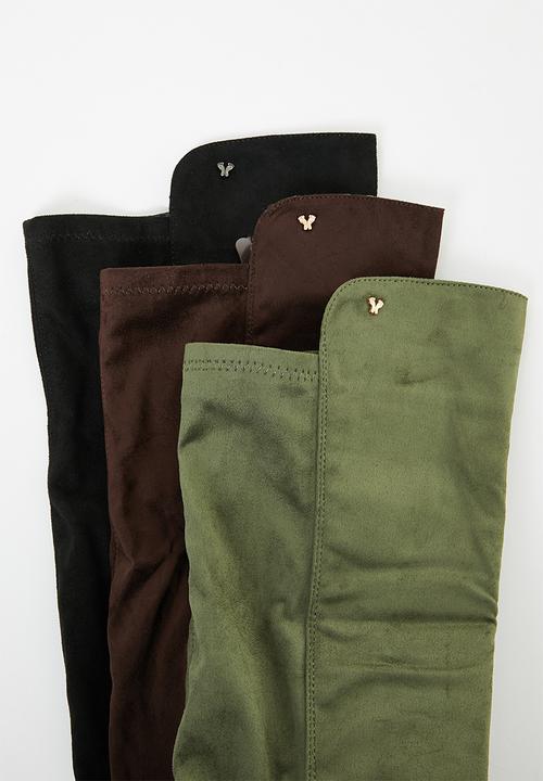 Butterfly Feet - Noel 1 over the knee boot - olive