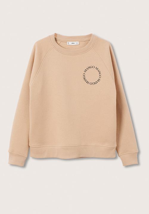 MANGO - Sweatshirt pstlogo1 - medium brown