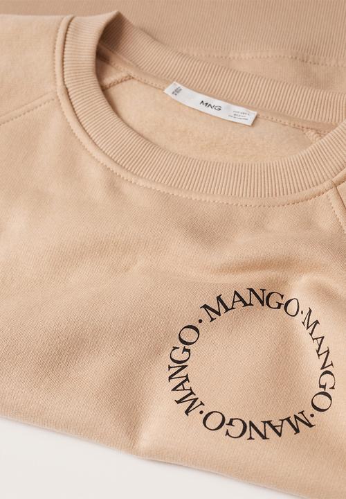 MANGO - Sweatshirt pstlogo1 - medium brown