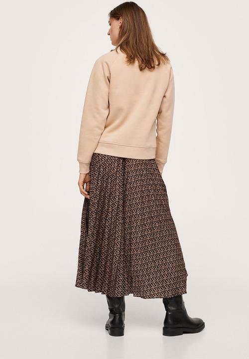 MANGO - Sweatshirt pstlogo1 - medium brown