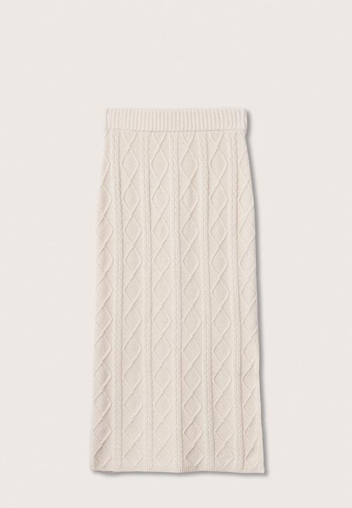 MANGO - Skirt camill - light beige