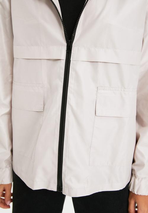 Trendyol - Hooded zipper closure jacket - stone