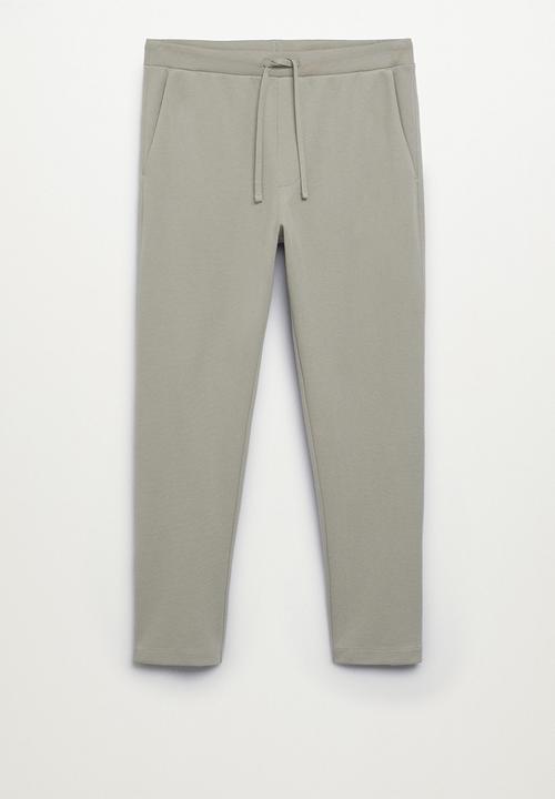 MANGO - Firosp Cotton jogger-style trouser - green