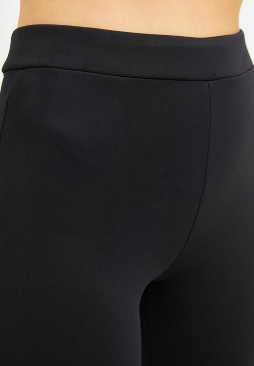 Trendyol - Flare knitted trousers - black