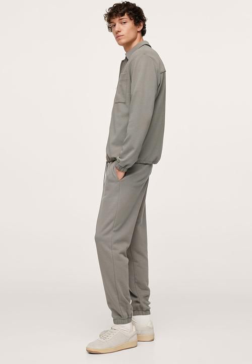 MANGO - Crucero Zipper cotton Sweatshirt - grey