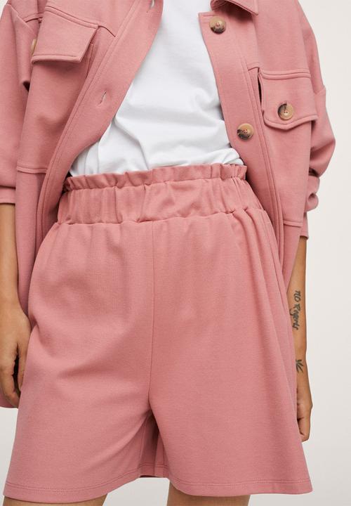 MANGO - Shorts pique1 - pink