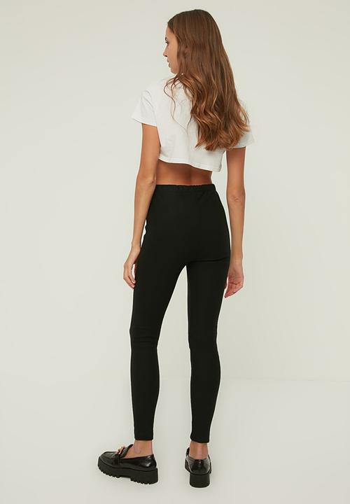 Trendyol - Knitted leggings - black