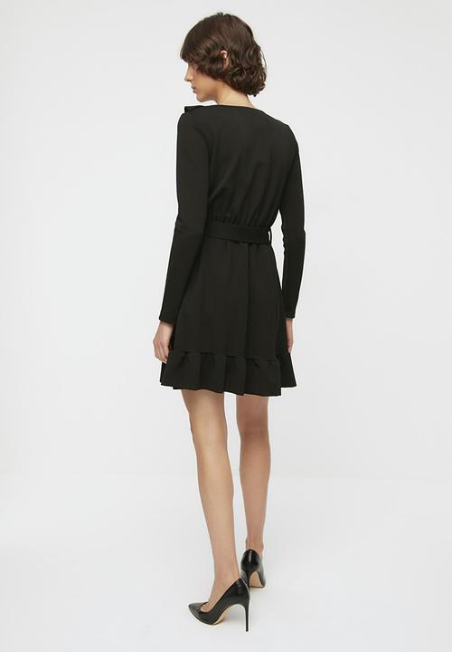 Trendyol - Mini knitted dress - black