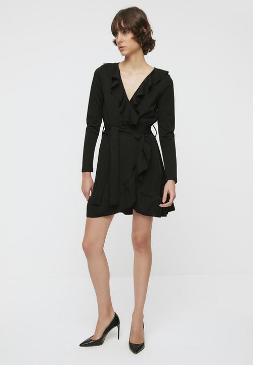 Trendyol - Mini knitted dress - black