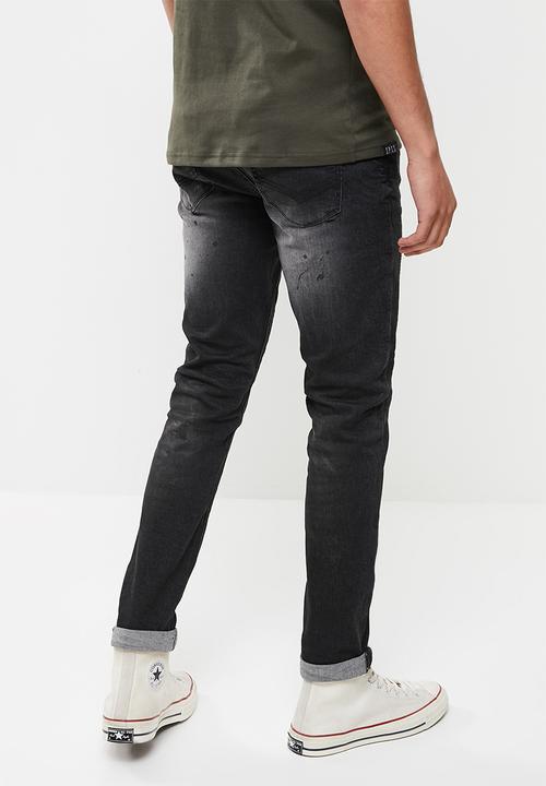 S.P.C.C - Thunder feather fit skinny jeans - washed black