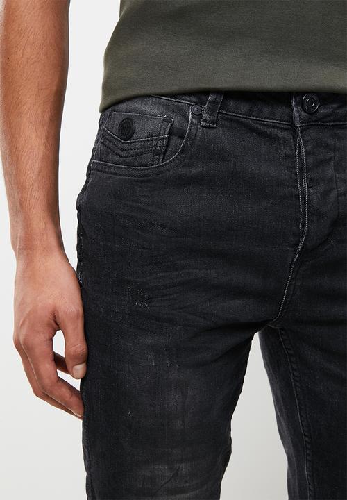 S.P.C.C - Thunder feather fit skinny jeans - washed black