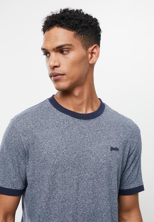 Superdry. - Vintage ringer tee - navy