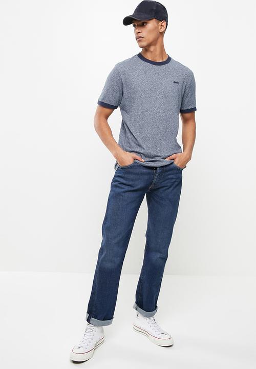 Superdry. - Vintage ringer tee - navy