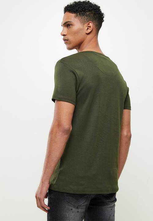 S.P.C.C - Atwell regular fit straight hem tee - dark moss