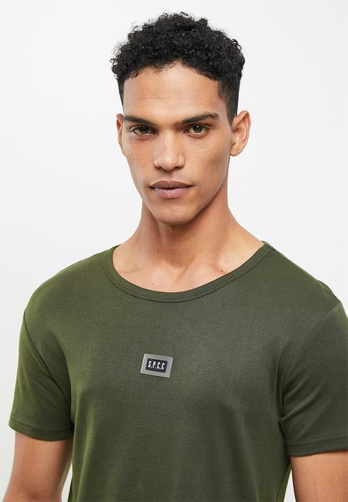 S.P.C.C - Atwell regular fit straight hem tee - dark moss