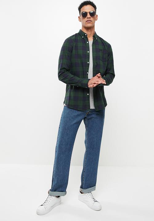 Superdry. - Classic london bd shirt - hoxton check green