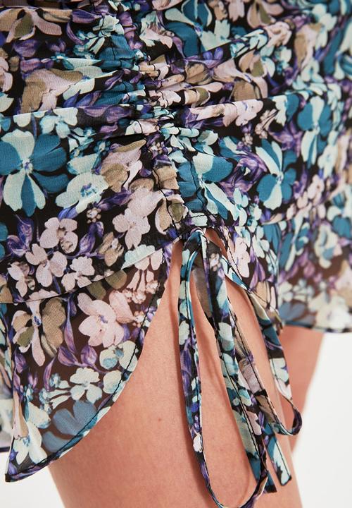 Trendyol - Petite skirt detailed dress - multi