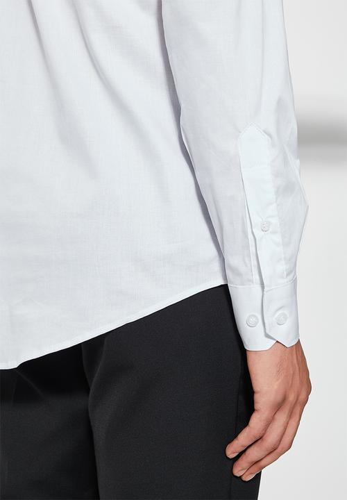Superbalist - Jos slim stretch shirt - white
