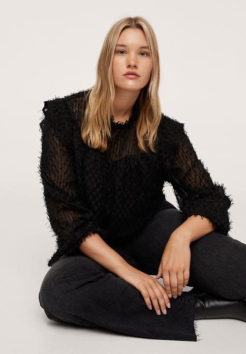 MANGO - Plus blouse carlota - black