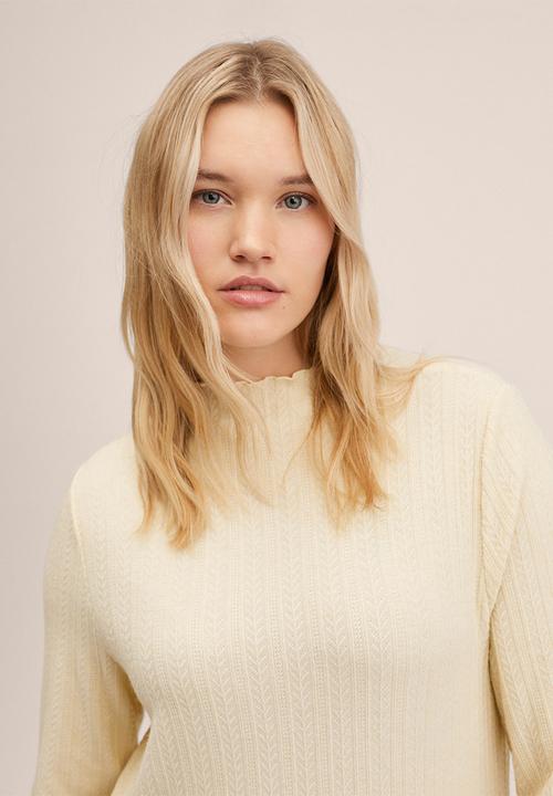 MANGO - Plus dress jack - light beige