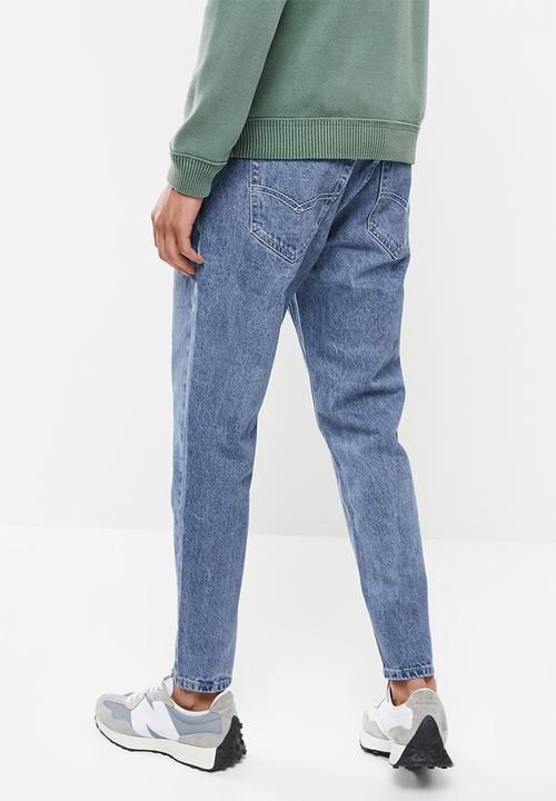 Jonathan D - Men's five pocket denim jeans relaxed straight leg - ocean