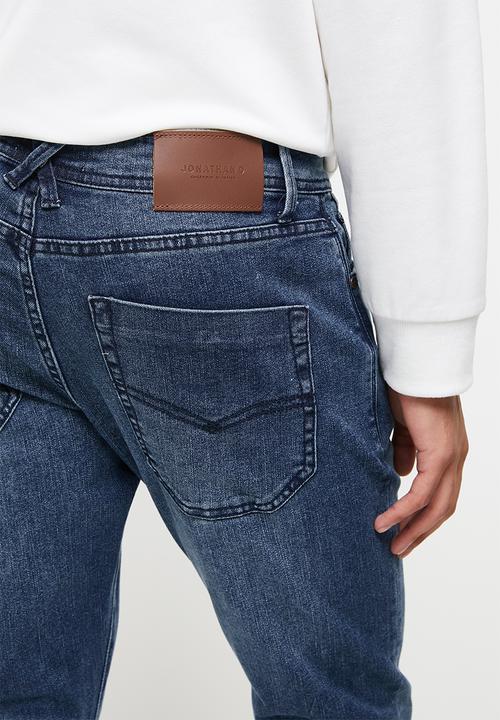 Jonathan D - Men's five pocket denim jeans skinny fit - oxford blue