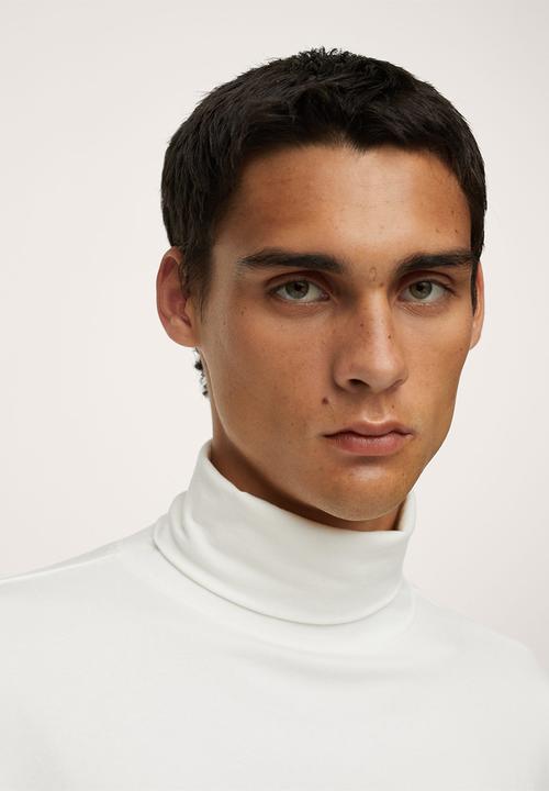 MANGO - Luton Turtle neck Long Sleeve T-Shirt  - natural