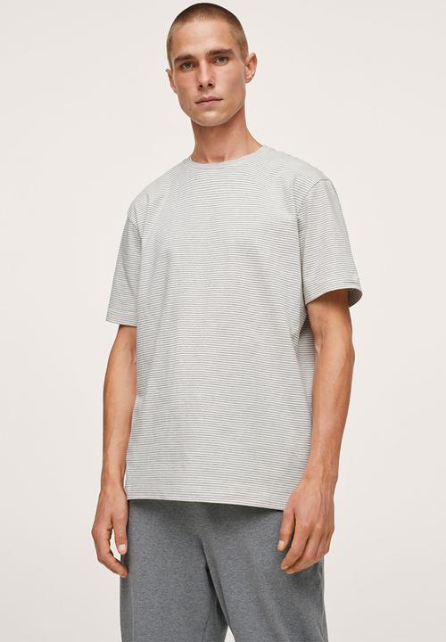 MANGO - Calella  Organic Cotton Pyjama Set - grey