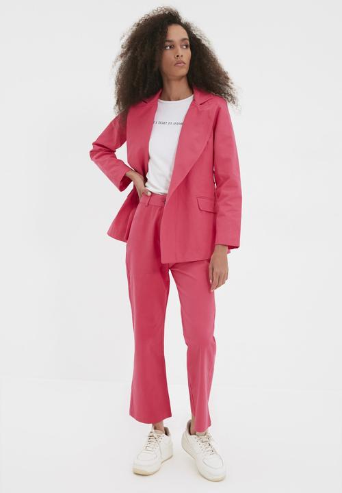 Trendyol - Belt jacket - fuchsia