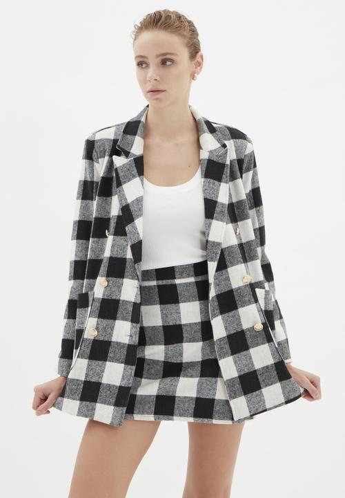 Trendyol - Check jacket - black
