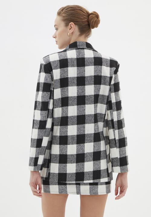 Trendyol - Check jacket - black