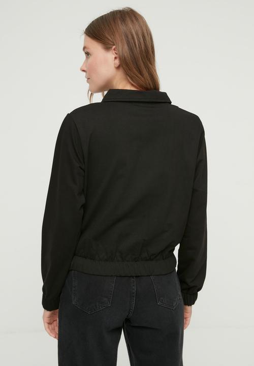 Trendyol - Colourblock basic knitted jacket - black
