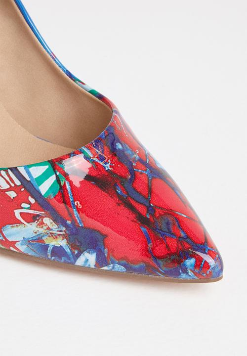 Madison® - Lillian court heel - blue & red