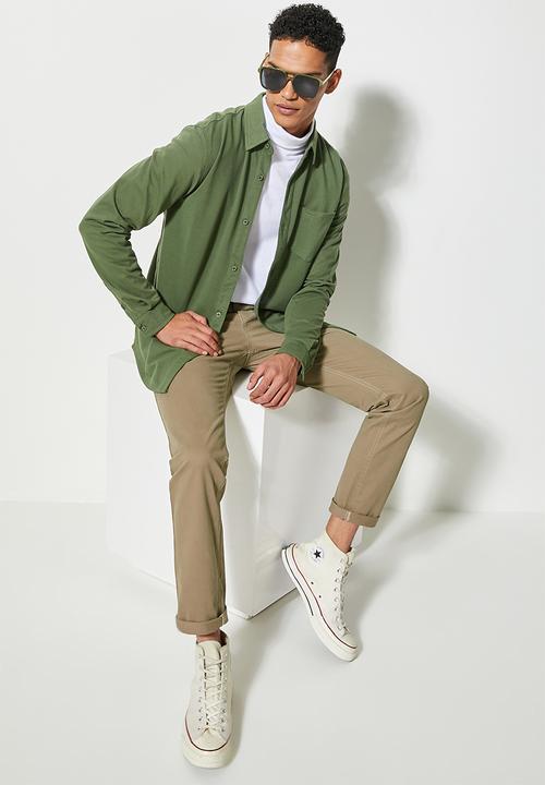 Superbalist - Barber regular fit knit shirt -  green