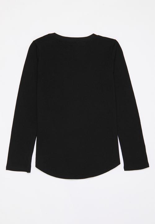 Nike - Nkg mini me long sleeve gfx tee - black