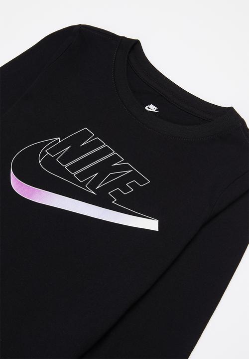 Nike - Nkg mini me long sleeve gfx tee - black