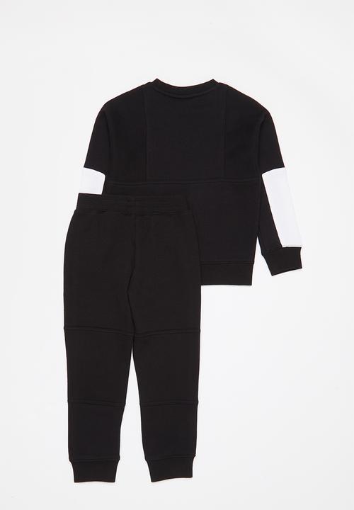 Nike - Nkb air crew + pant set - black