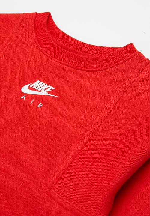 Nike - Nkb air crew + pant set - university red & black