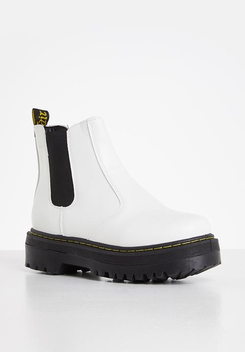 Madison® - Sheena chunky chelsea boot - white