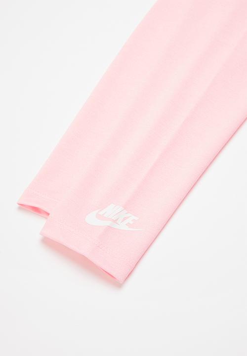 Nike - Nkg mini me crew & legging set - black & pink 