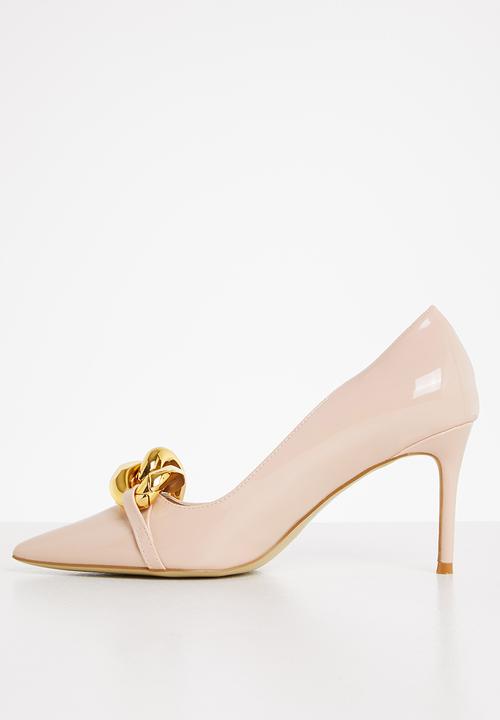 Plum - Bella chain court heel - neutral