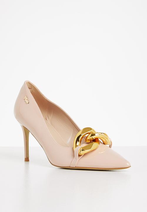 Plum - Bella chain court heel - neutral