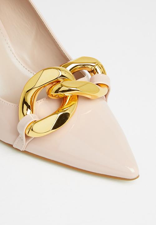 Plum - Bella chain court heel - neutral