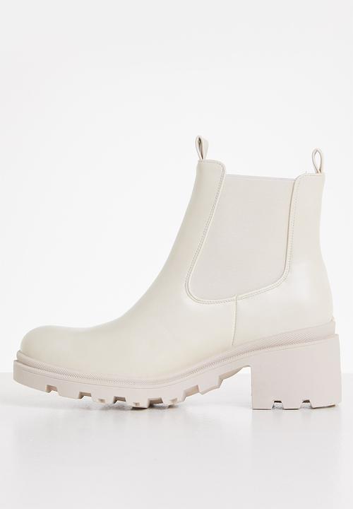 Madison® - Shante chunky chelsea boot - bone mono