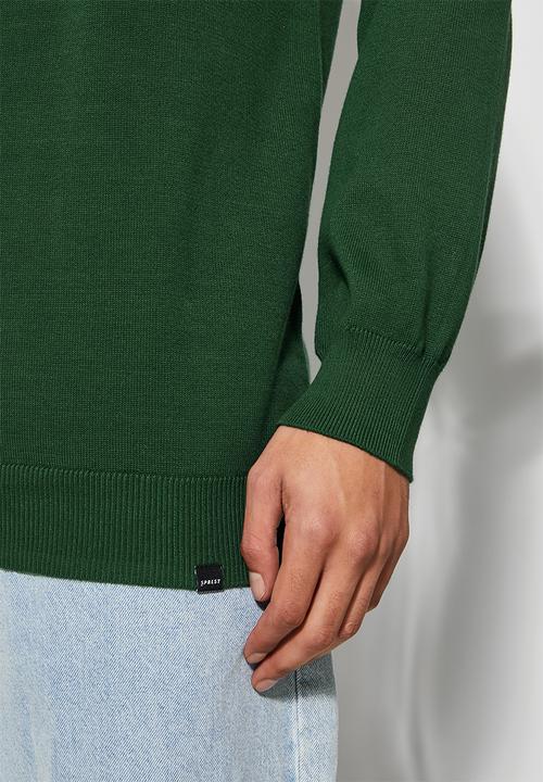 Superbalist - Basic golfer slim fit knit - green