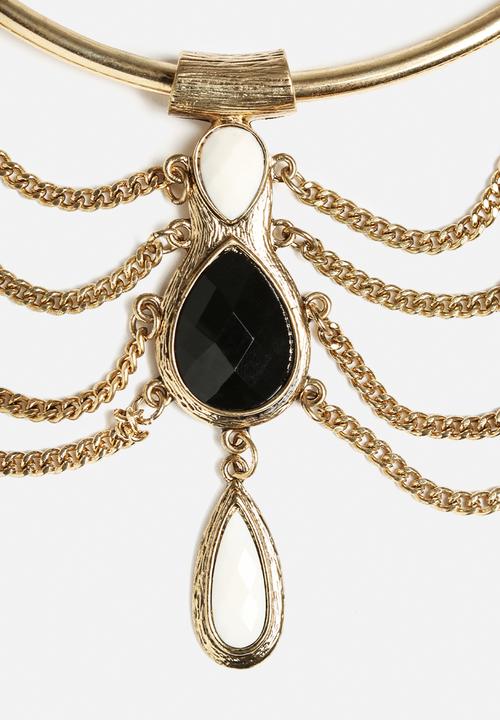 New Look - Drape Stone Torque Necklace