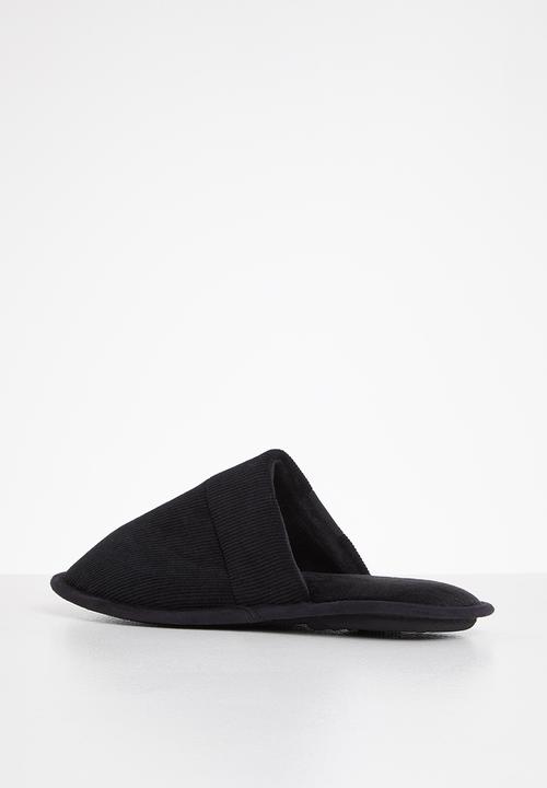 Hush Puppies - Manuel spa terry slipper - black