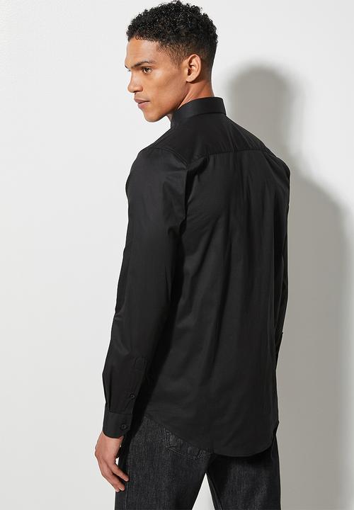 Superbalist - Jos slim stretch shirt - black